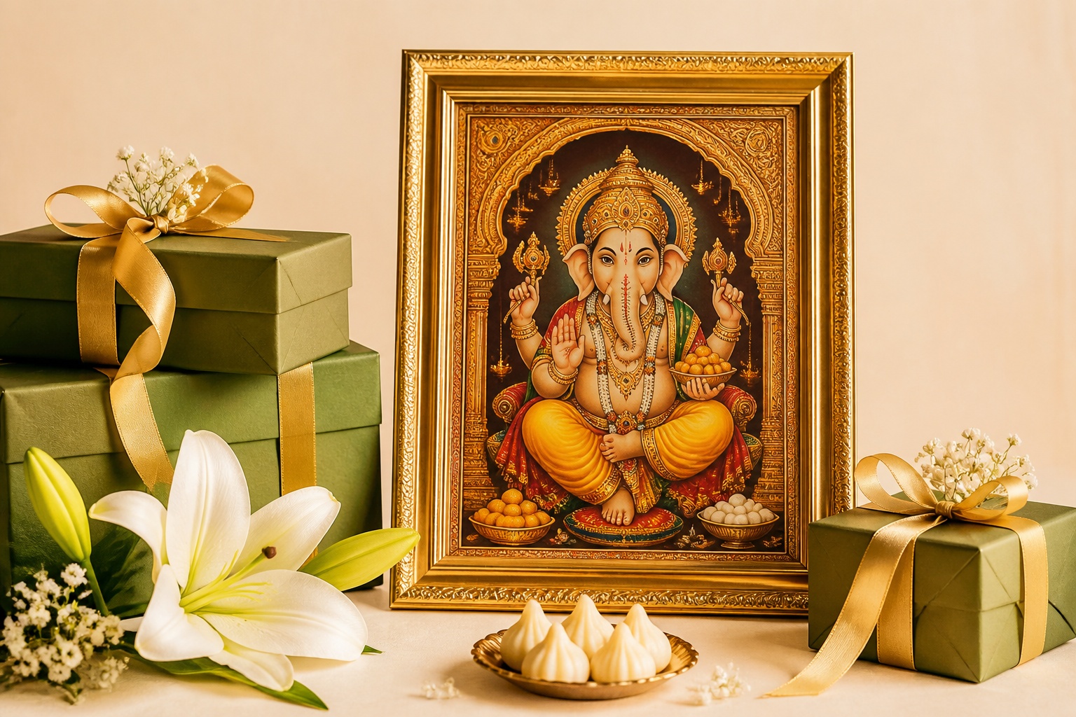 Premium Lord Ganesha Blessing Frame