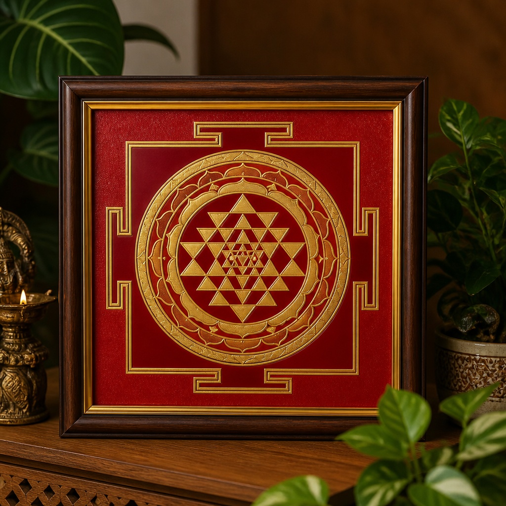 Shri Yantra – Royal Red