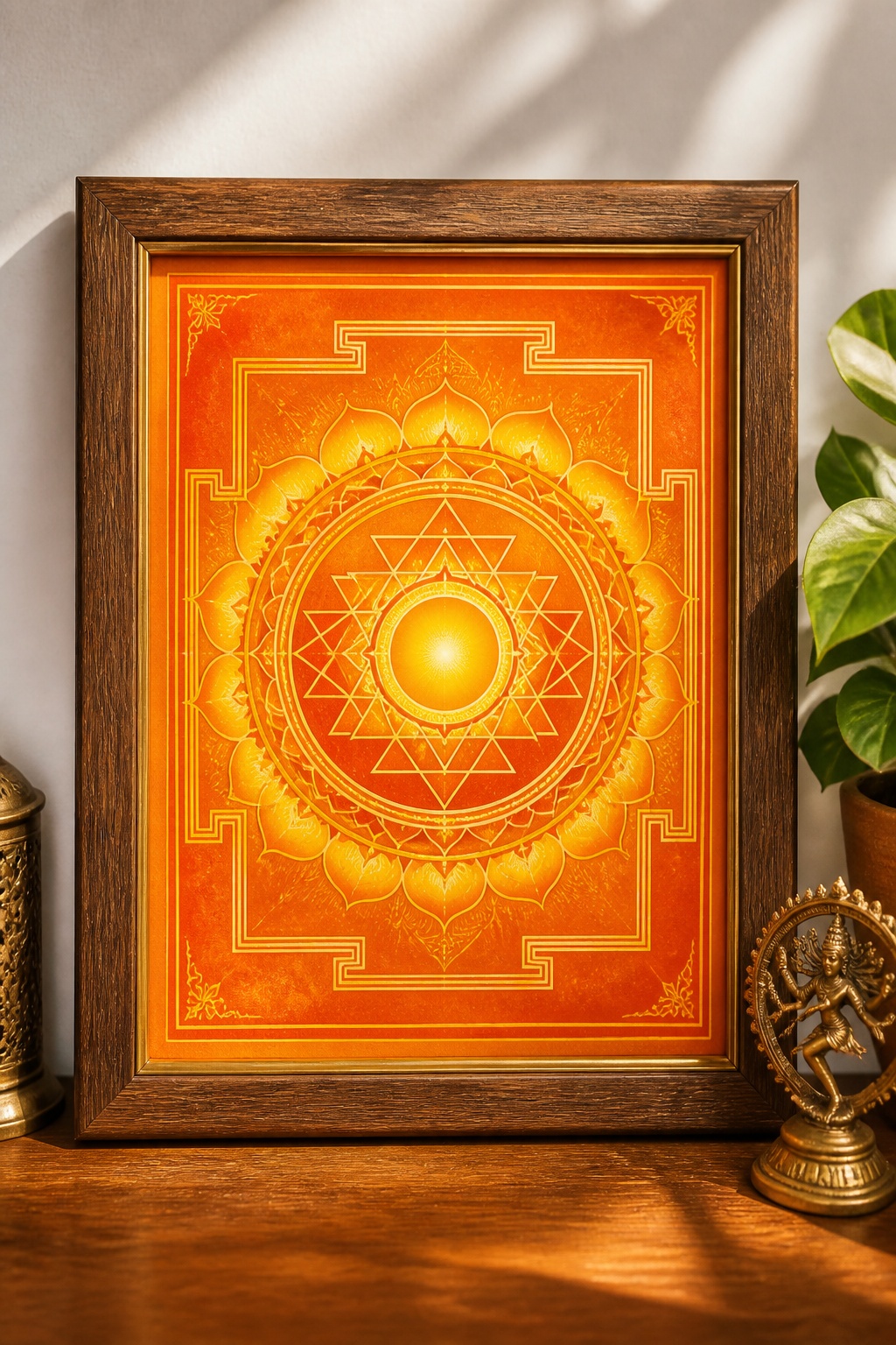 Shri Yantra - Golden Radiance